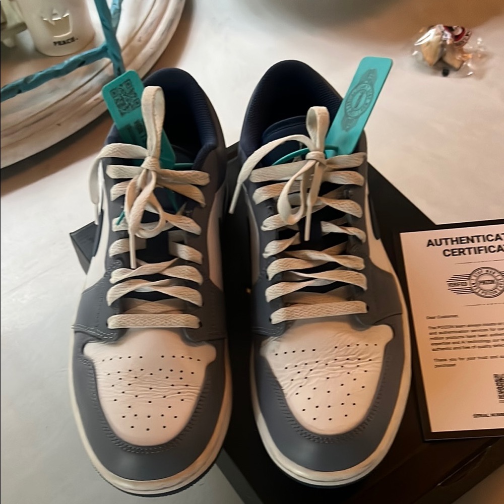 Nike Men's Micheal Jordan Blue and White Sneakers